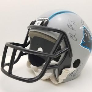 Autographed Carolina Panthers Helmet. Excellent condition